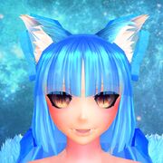 Blue Ninetail Goddess