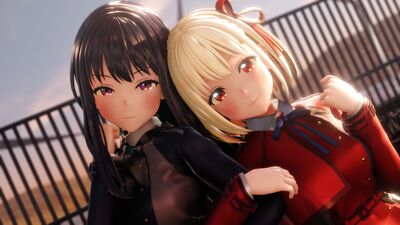 リコリス Lycoris 千束 & たきな Chisato & Takina - Sweetiex2 -School Uniform Ver.-