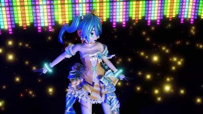 MMD アイドル 初音ミク Orange Blossom Module QHD 1440p 60fps