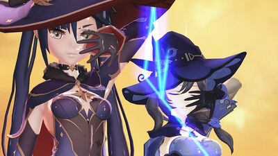 MMD Genshin Witches Lisa and Mona Dancing to Jewel