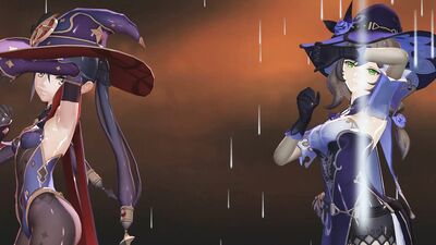 MMD Genshin Witches Lisa and Mona Dancing to Jewel
