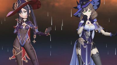MMD Genshin Witches Lisa and Mona Dancing to Jewel