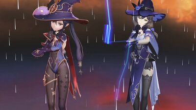 MMD Genshin Witches Lisa and Mona Dancing to Jewel
