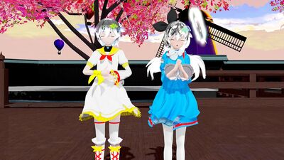 (mmd)mesmerizer with my oc's Tsuβasa and Nano