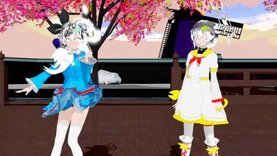(mmd)mesmerizer with my oc's Tsuβasa and Nano