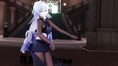 黑丝-知更鸟-布料解算-4k