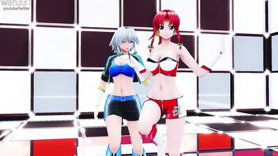 【Touhou MMD】dangerous party - sakuya meiling