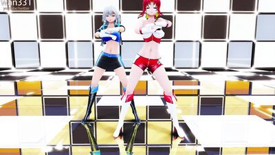 【Touhou MMD】dangerous party - sakuya meiling