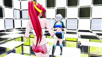 【Touhou MMD】dangerous party - sakuya meiling
