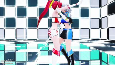 【Touhou MMD】dangerous party - sakuya meiling