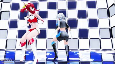 【Touhou MMD】dangerous party - sakuya meiling
