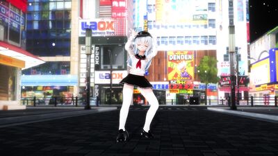 (Ray-MMD) Kancolle Hibiki Tokyo Shandy Rendezvous