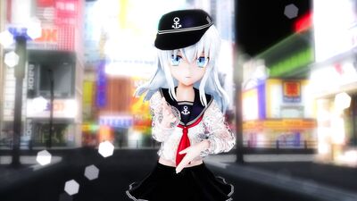 (Ray-MMD) Kancolle Hibiki Tokyo Shandy Rendezvous