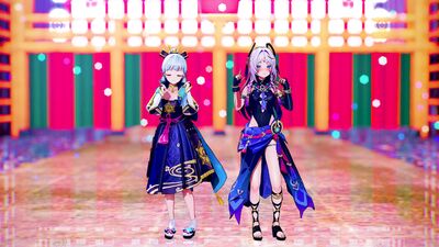 【MMD 原神  4K/60fps】《Kamisato Ayaka (神里綾華)  Citlali (シトラリ) 》~《Discopled》