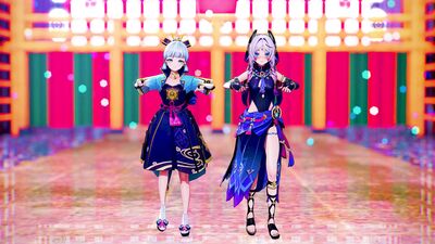 【MMD 原神  4K/60fps】《Kamisato Ayaka (神里綾華)  Citlali (シトラリ) 》~《Discopled》