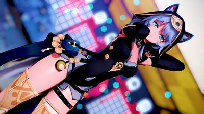 【MMD 崩壊：スターレイル 4K/60fps】《Cipher (サフェル)》~《AOA - 단발머리 (Short Hair)》