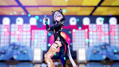 【MMD 崩壊：スターレイル 4K/60fps】《Cipher (サフェル)》~《AOA - 단발머리 (Short Hair)》