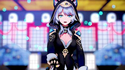 【MMD 崩壊：スターレイル 4K/60fps】《Cipher (サフェル)》~《AOA - 단발머리 (Short Hair)》