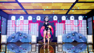 【MMD 崩壊：スターレイル 4K/60fps】《Cipher (サフェル)》~《AOA - 단발머리 (Short Hair)》