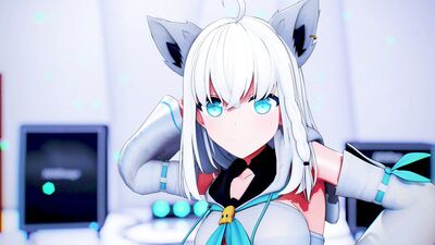 【MMD Hololive 4K/60fps】《Shirakami Fubuki (白上フブキ)》~《aespa 에스파 'Whiplash'》