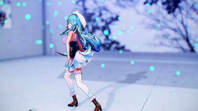 【MMD ホロライブ  4K/60fps】《Yukihana Lamy (雪花ラミィ)》~《aespa 에스파 'Whiplash'》