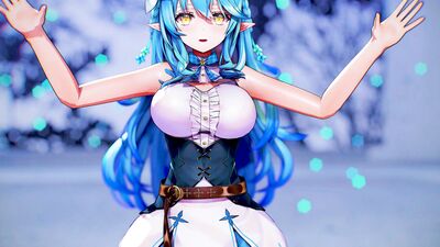 【MMD ホロライブ  4K/60fps】《Yukihana Lamy (雪花ラミィ)》~《aespa 에스파 'Whiplash'》