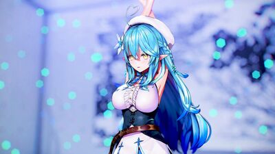 【MMD ホロライブ  4K/60fps】《Yukihana Lamy (雪花ラミィ)》~《aespa 에스파 'Whiplash'》