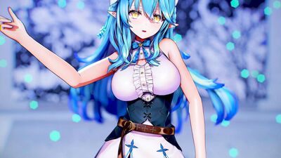 【MMD ホロライブ  4K/60fps】《Yukihana Lamy (雪花ラミィ)》~《aespa 에스파 'Whiplash'》