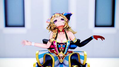 【MMD ホロライブ 4K/60fps】《Omaru Polka (尾丸ポルカ)》~《LE SSERAFIM (르세라핌) 'UNFORGIVEN'》