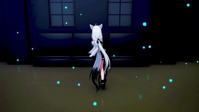 【MMD Hololive 4K/60fps】《Shirakami Fubuki (白上フブキ)》~《GIRL'S DAY - Something》