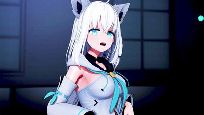 【MMD Hololive 4K/60fps】《Shirakami Fubuki (白上フブキ)》~《GIRL'S DAY - Something》