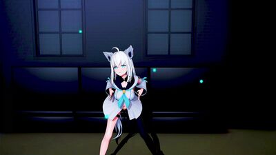 【MMD Hololive 4K/60fps】《Shirakami Fubuki (白上フブキ)》~《GIRL'S DAY - Something》