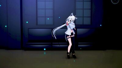 【MMD Hololive 4K/60fps】《Shirakami Fubuki (白上フブキ)》~《GIRL'S DAY - Something》