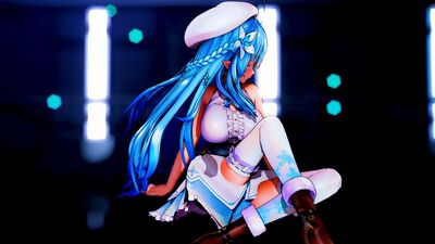【MMD ホロライブ  4K/60fps】《Yukihana Lamy (雪花ラミィ)》~《GIRL'S DAY - Something》