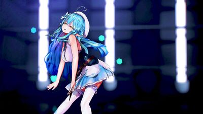【MMD ホロライブ  4K/60fps】《Yukihana Lamy (雪花ラミィ)》~《GIRL'S DAY - Something》