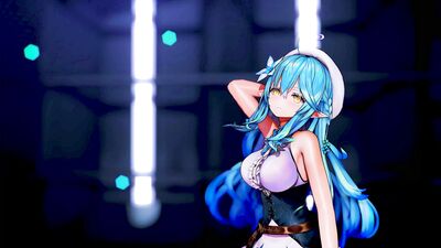 【MMD ホロライブ  4K/60fps】《Yukihana Lamy (雪花ラミィ)》~《GIRL'S DAY - Something》