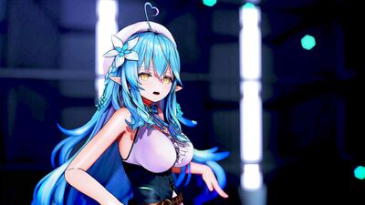 【MMD ホロライブ  4K/60fps】《Yukihana Lamy (雪花ラミィ)》~《GIRL'S DAY - Something》