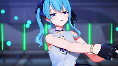 【MMD ホロライブ  4K/60fps】《Hoshimachi Suisei (星街すいせい)》~《D.Holic (디홀릭) - Chewy (쫄깃쫄깃)》