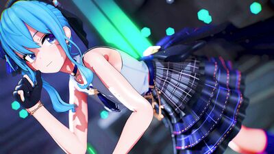 【MMD ホロライブ  4K/60fps】《Hoshimachi Suisei (星街すいせい)》~《D.Holic (디홀릭) - Chewy (쫄깃쫄깃)》