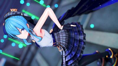 【MMD ホロライブ  4K/60fps】《Hoshimachi Suisei (星街すいせい)》~《D.Holic (디홀릭) - Chewy (쫄깃쫄깃)》